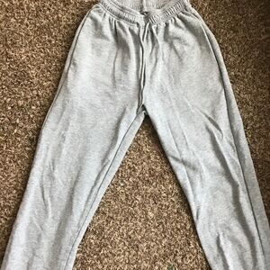 Grey sweatpants